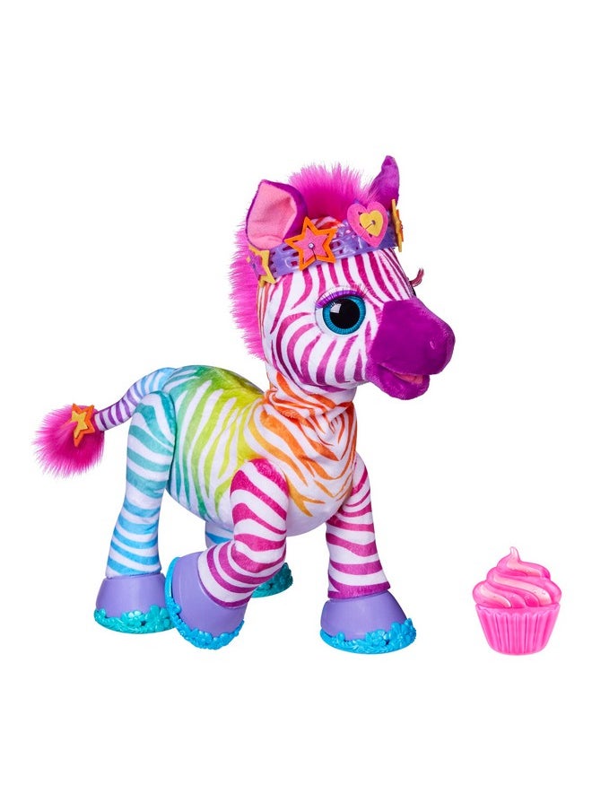 My Rainbow Zebra Electronic Pet Toy With 80+ Sounds, 20 Accessories - For 4+ Year Old Girls And Boys