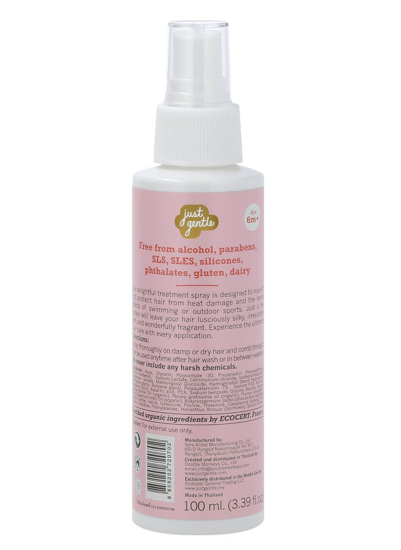 Just Gentle Ultimate Kids Swim & Sport Hair Treatment | Heat Protection & Nourishment Spray, 100 ml