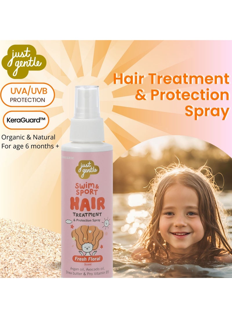 Just Gentle Ultimate Kids Swim & Sport Hair Treatment | Heat Protection & Nourishment Spray, 100 ml