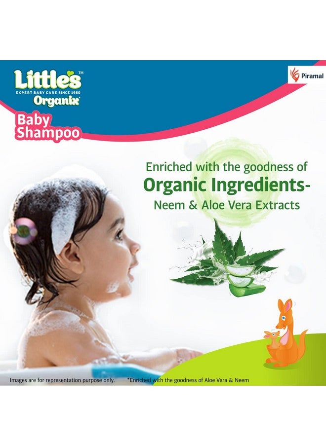 Organix Baby Shampoo I Mild & Gentle I Enriched With Organic Ingredients - Neem & Aloe Vera Extracts I Free From Paraben & Phthalates I Dermatologically Tested , 400 Ml