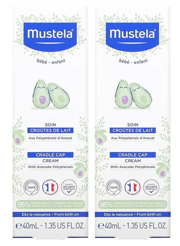 Pack Of 2 Mustela Cradle Cap Cream 40ml