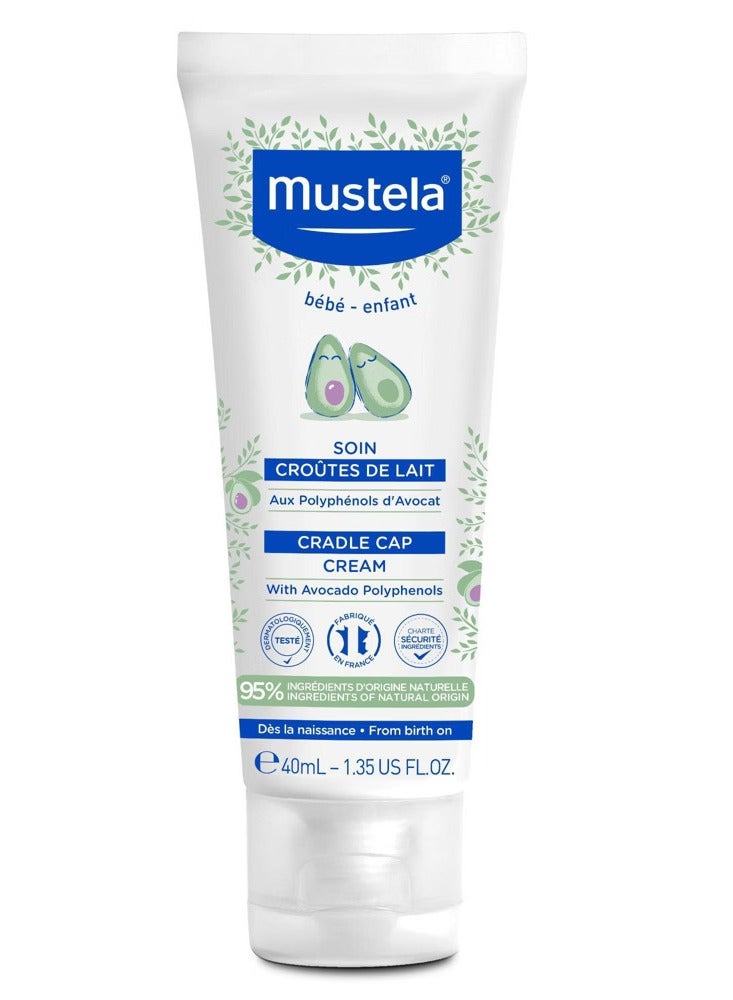 Pack Of 2 Mustela Cradle Cap Cream 40ml