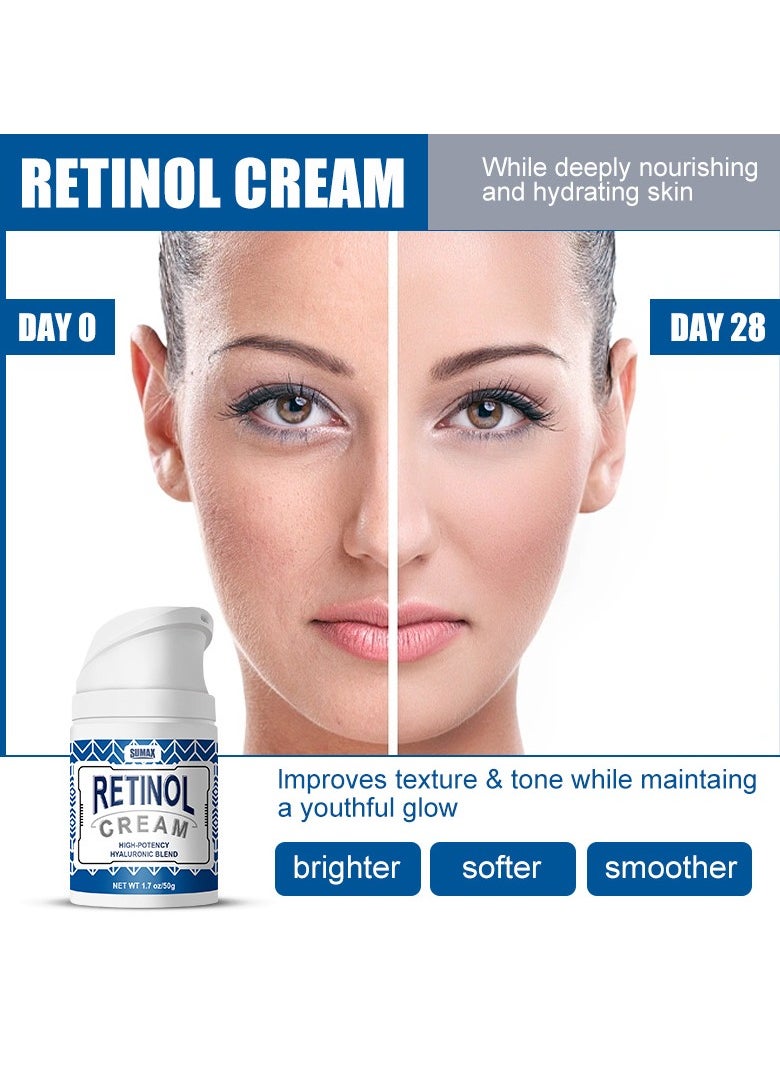 Retinol Pressed Cream, Reduces Fine Lines, Anti-Wrinkle, Firms 50ml