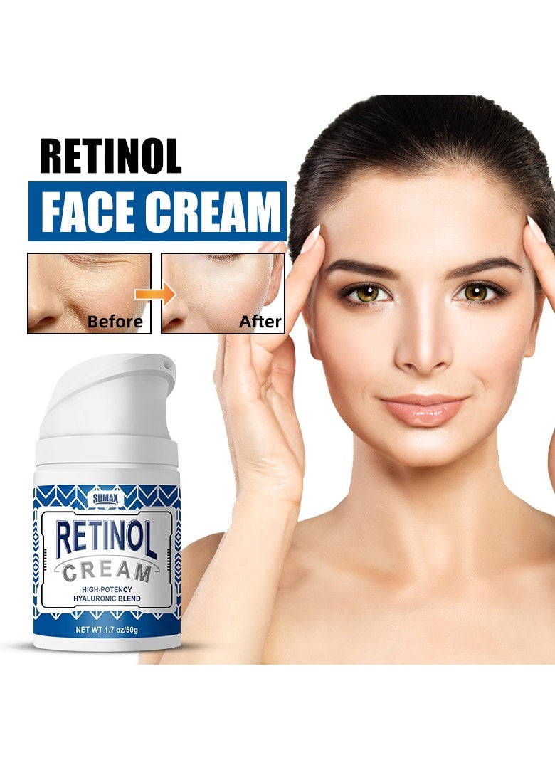 Retinol Pressed Cream, Reduces Fine Lines, Anti-Wrinkle, Firms 50ml