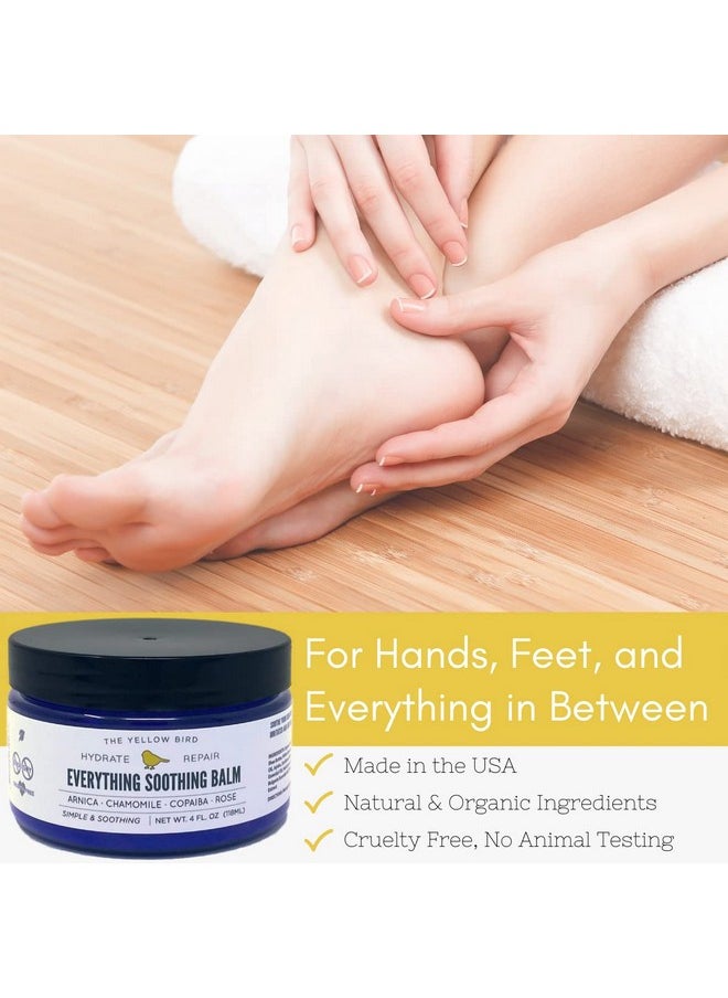 Yellow Bird Natural Soothing Foot & Body Balm - Everything Skin Moisturizer, Organic Itch Relief Cream, Baby Diaper Balm, Soothing Gentle Moisturizer