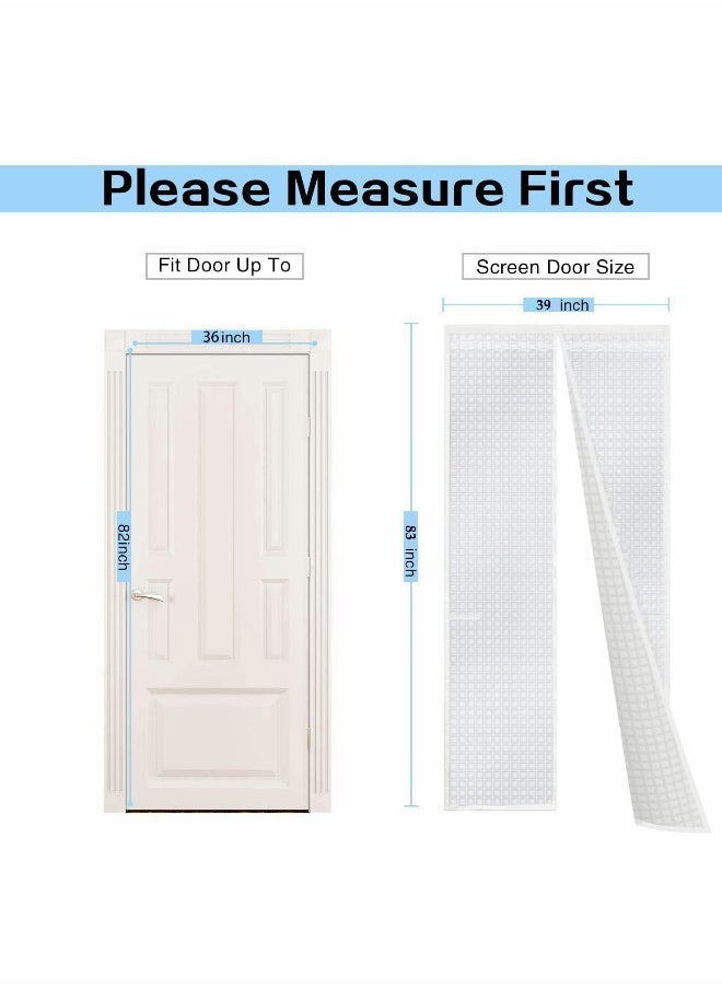 Insulated Door Curtain Thermal Magnetic Self Sealing Door Screen Winter Stop Draft Keep Cold Out Door Cover