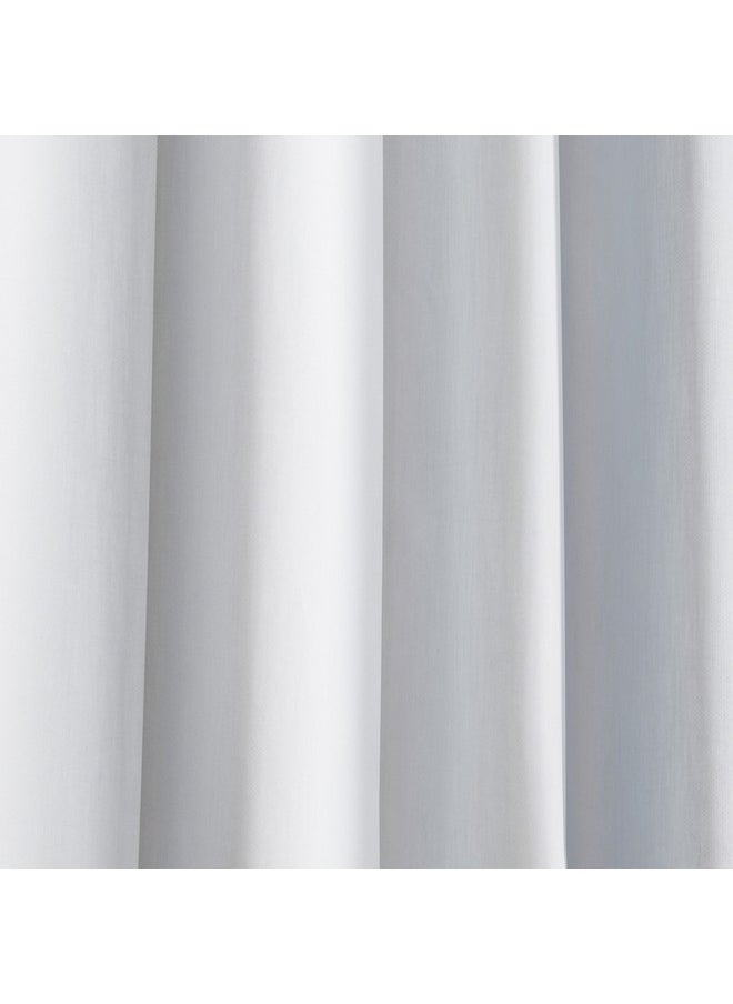 Snowy Cotton Curtain Pair 140 x 240 cm