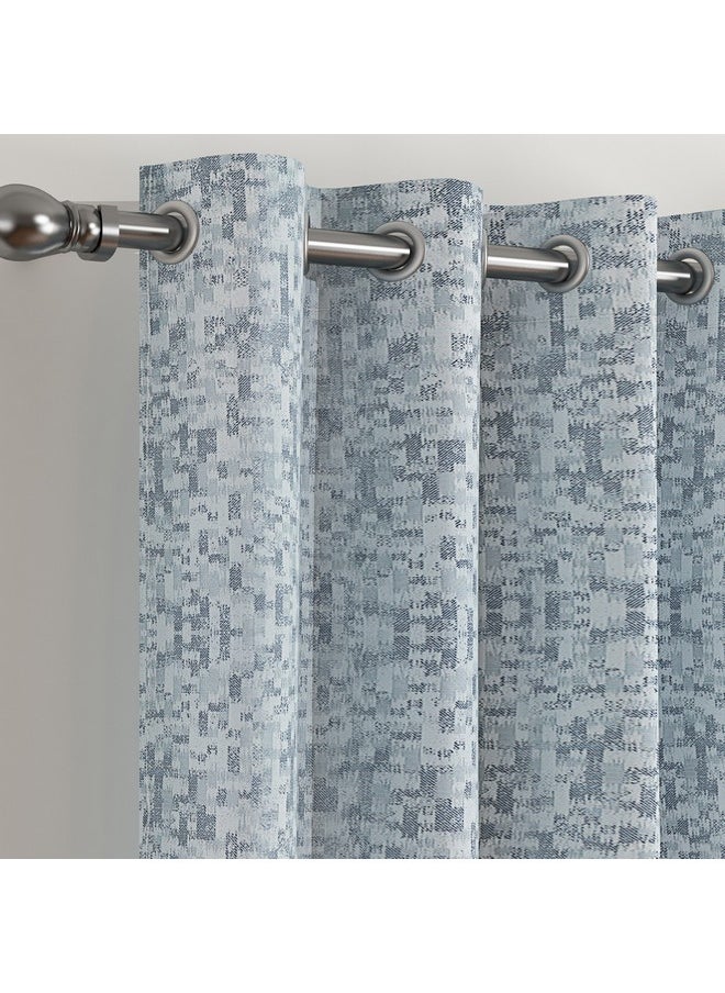 Madrid 2-Piece Jacquard Blackout Extra Long Curtain Set 140 x 300 cm