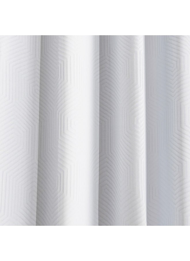 Snowy Cotton Curtain Pair 140 x 240 cm