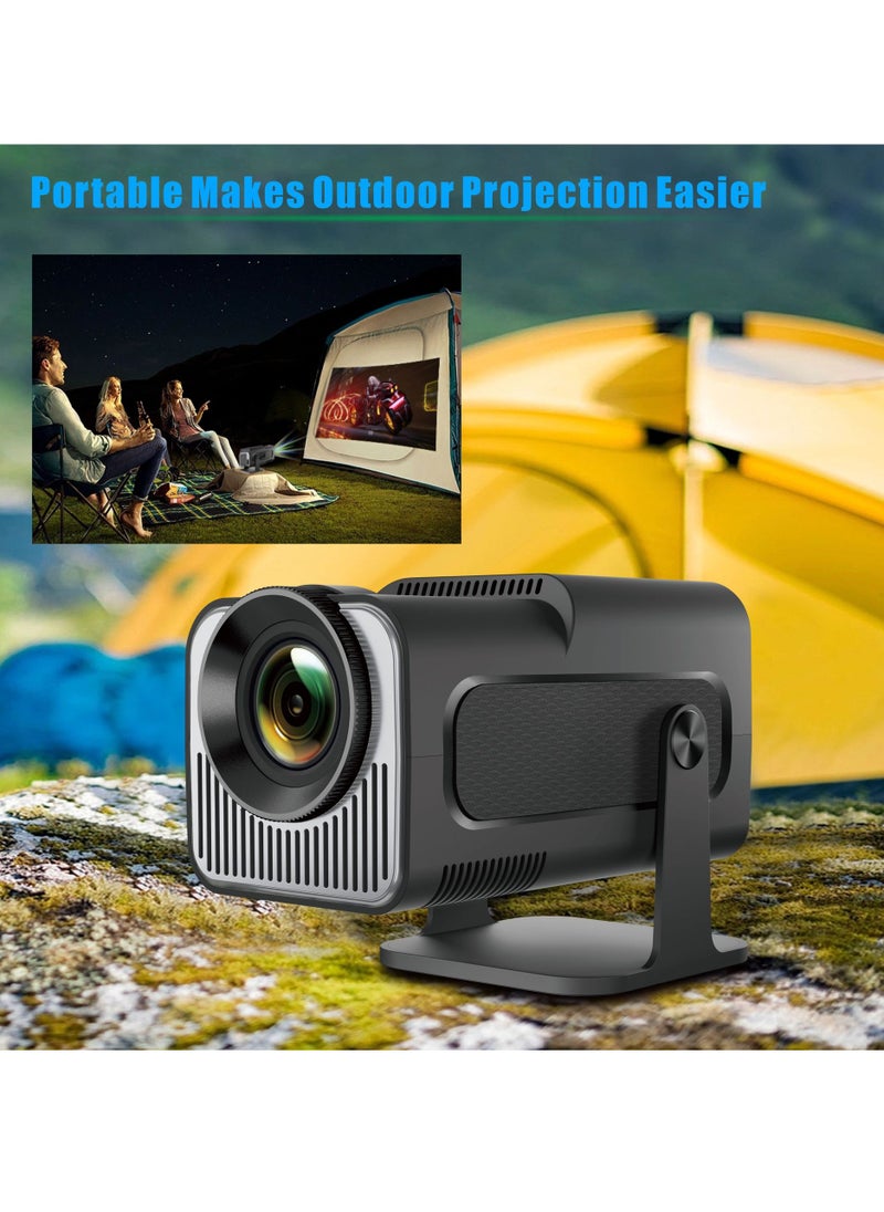 Portable HD Projector - Support 4K - Smart Projector with 5G Dual-band Wifi and Bluetooth 5.0 - Mobile Home Theater - Compatible With Android/iOS/Windows/TV Stick/HDMI/USB