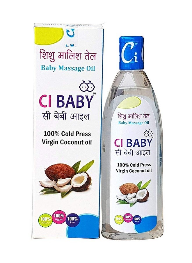 Ci Baby® Rich Moisture With Coconut Oil & Vitamin E Enriched With Nature'S Best Herbs,| Enhances Bone Mineralization Massage Oil For Babies (100 Ml, 0-5 Yrs) (Pack Of 3 100 Ml)