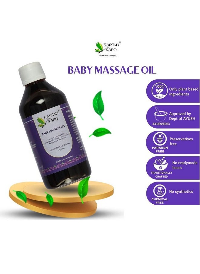 Handmade Ayurvedic Baby Massage Oil, 200 Ml