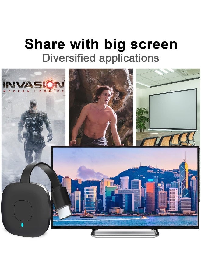 Wireless HDMI Display Dongle 4K HDR WiFi Streaming Receiver Movies Shows and Live TV