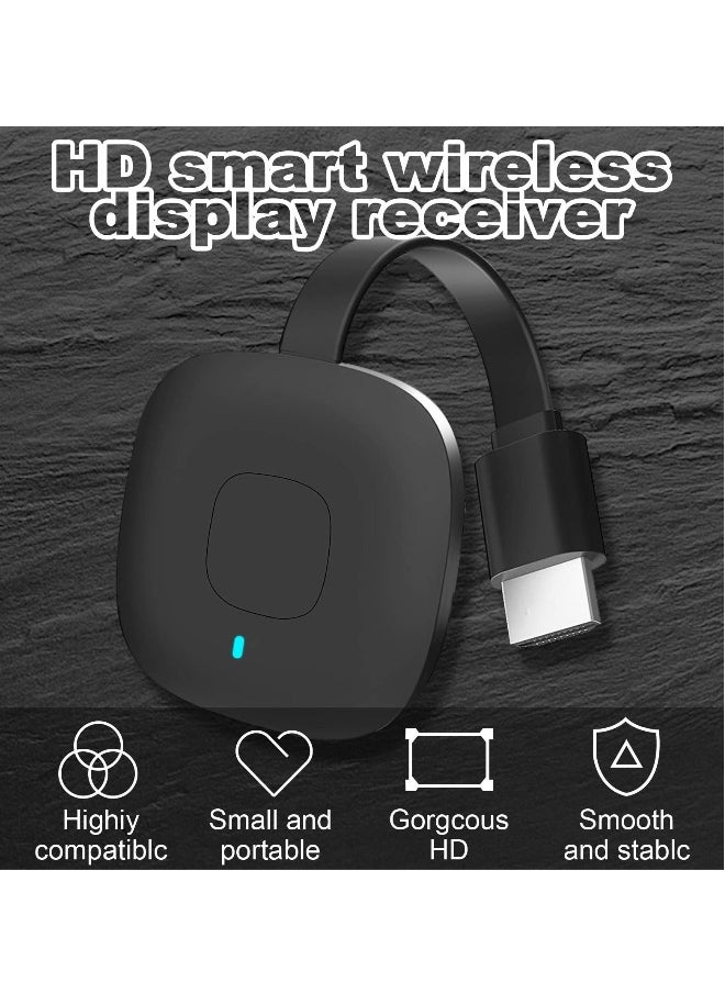 Wireless HDMI Display Dongle 4K HDR WiFi Streaming Receiver Movies Shows and Live TV