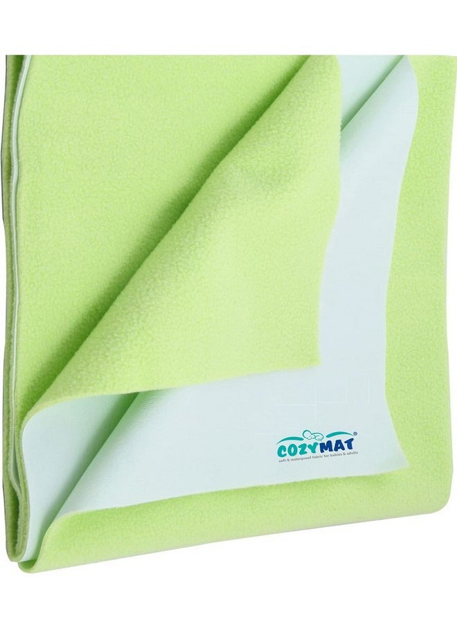 Waterproof Dry Sheet/Reusable Mat/Underpad/Absorbent Sheets/Mattress Protector Lemon Green, Single Bed