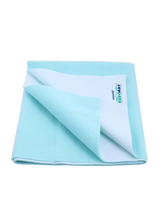 Dry Sheet Quick Waterproof Breathable Bed Protector & Crib Sheet (Size: 140Cm X 220Cm) Sea Green, Single Bed