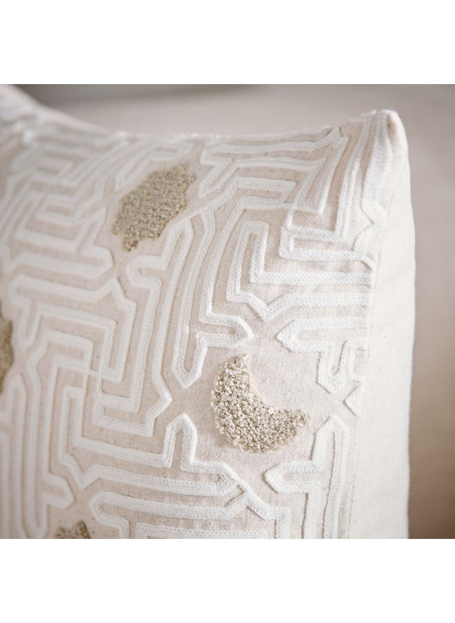 Skyline Mirage Embossed Moon Filled Cushion 45 x 45 cm