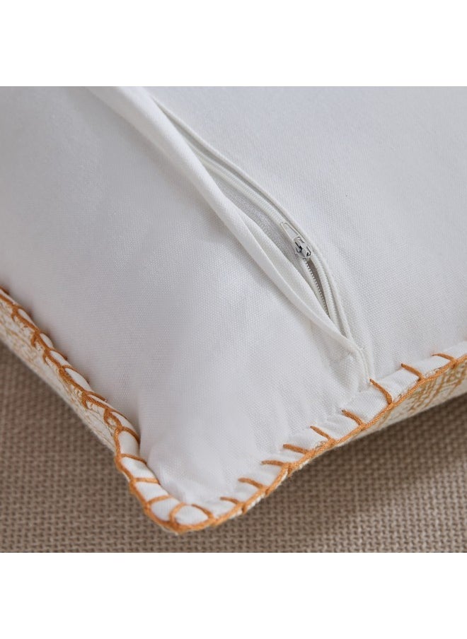 Nomadic Lux Blanket Stitch Filled Cushion 45 x 45 cm