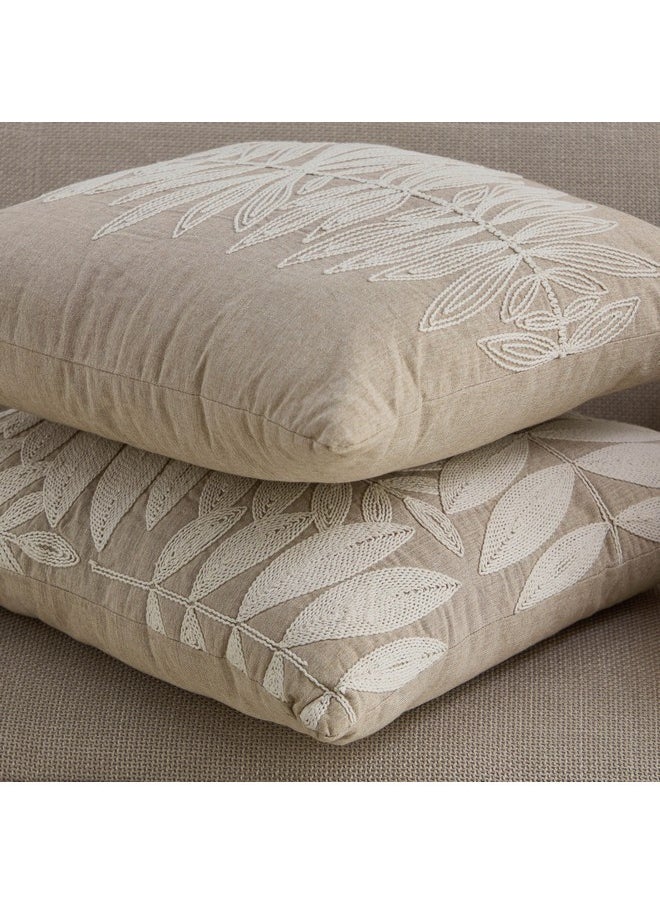 Cozy Duo Dori 2-Piece Embroidered Filled Cushion Set 50 x 50 cm