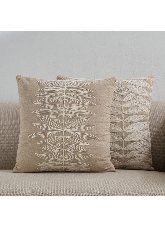 Cozy Duo Dori 2-Piece Embroidered Filled Cushion Set 50 x 50 cm