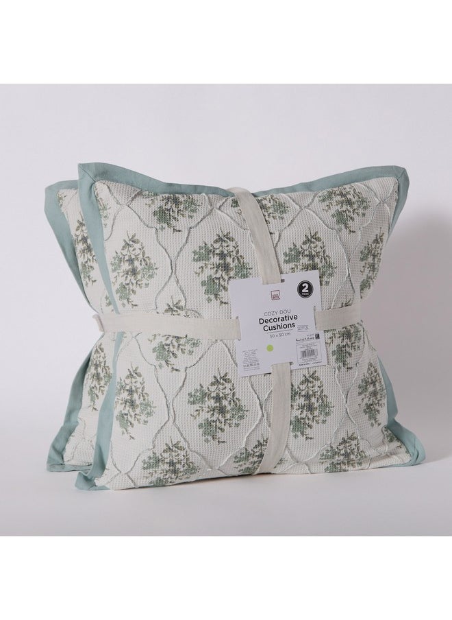 Cozy Ogee Duo 2-Piece Filled Cushion Set 50 x 50 cm