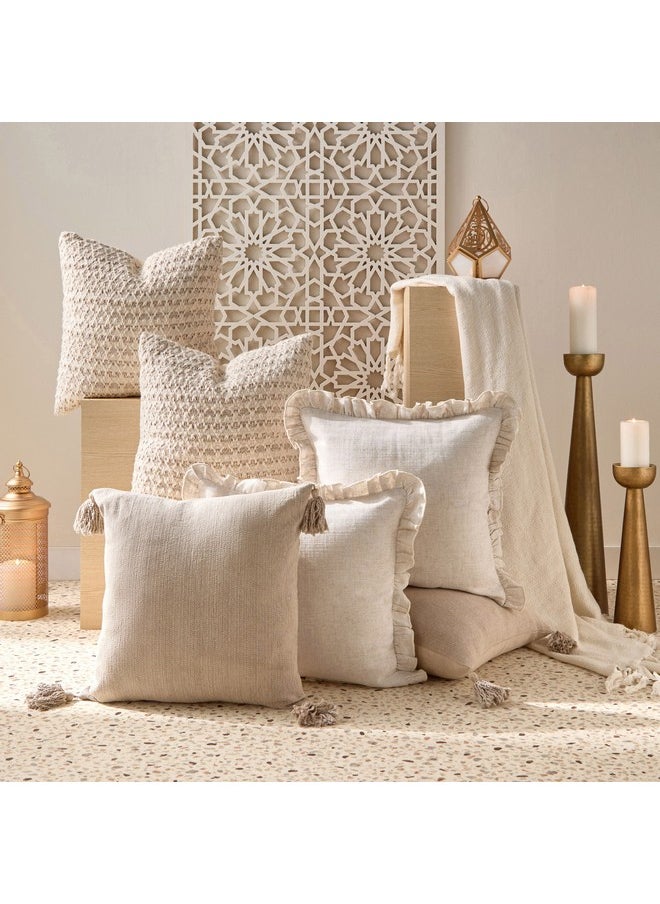 Cozy Duo 2-Piece Textured Filled Cushion Set 50 x 50 cm