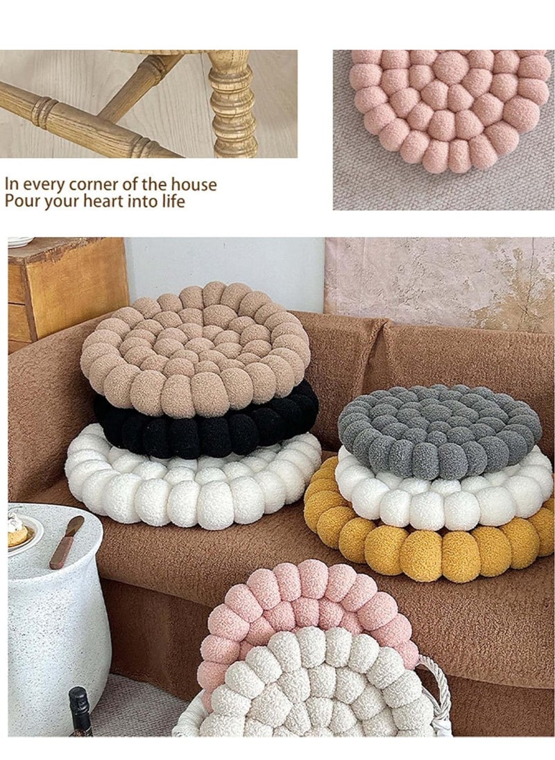 Decorative Round Knot Pillow – Soft Plush Cushion for Living Room, Office, Bedroom & Yard (18