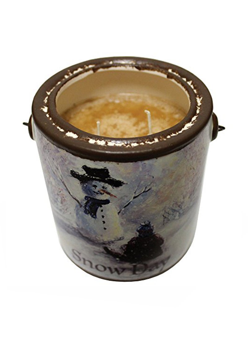 Crumb Coffee Cake Fresh Farm Collection Candle Beige 4.5x4.13x4.13inch