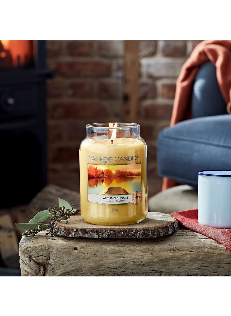 Autumn Sunset Large Jar Candle 623G