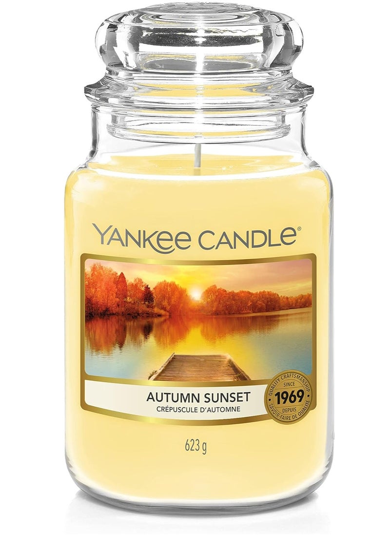 Autumn Sunset Large Jar Candle 623G