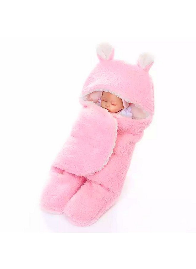 Baby Blankets New Born Combo Pack Of Hooded Wrapper Sleeping Bag And Baby Bath Towel For 0-6 Months Baby Boys And Baby Girls Pack Of 2