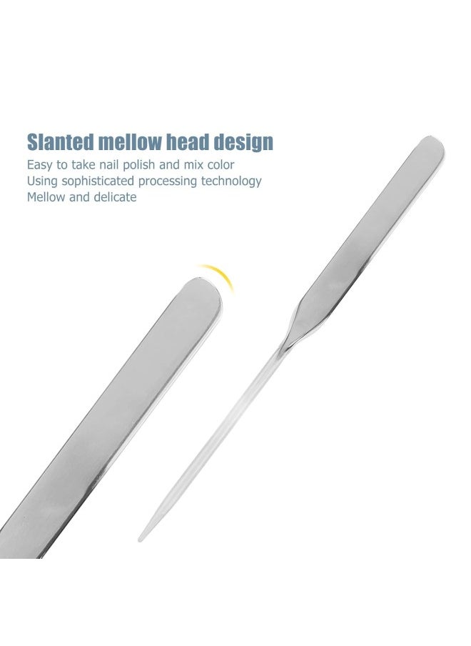 Stainless Steel Makeup Spatula, Liquid Foundation Spatula Stainless Steel Ergonomic Nail Art Stirring Tool Makeup Artist Makeup Tool