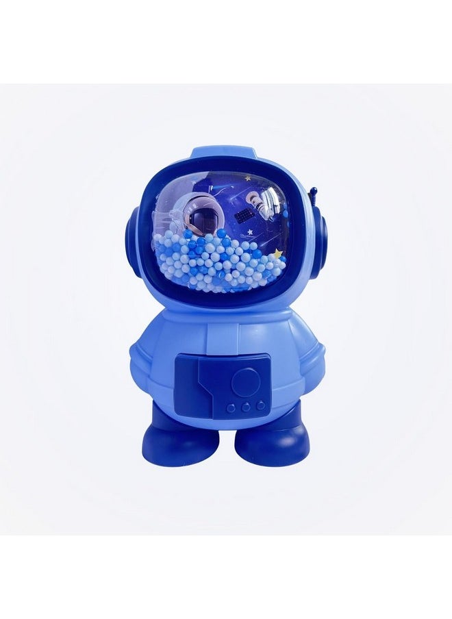 Cartoon Design Plastic Piggy Bank || Creative Cute Money Bank || Coin Saving Bank For Boys & Girls (Pack Of 1) (Astronaut - Blue)