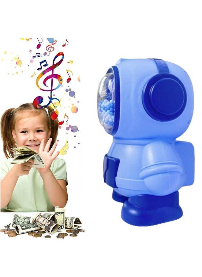 Cartoon Design Plastic Piggy Bank || Creative Cute Money Bank || Coin Saving Bank For Boys & Girls (Pack Of 1) (Astronaut - Blue)