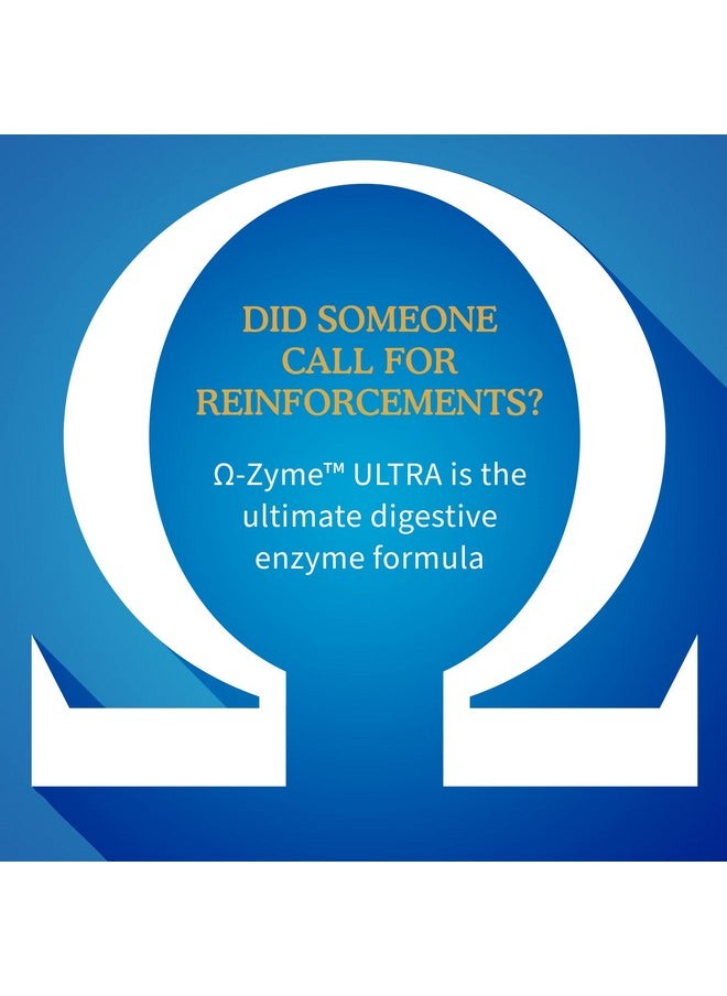 Garden of Life 21 Powerful Digestive Enzymes with Papain, Bromelain, Lipase, Ginger, Turmeric for Complete Digestion of Protein, Carbs & Fats - Omega-Zyme Ultra, Gluten-Free, Vegetarian, 90 Capsules