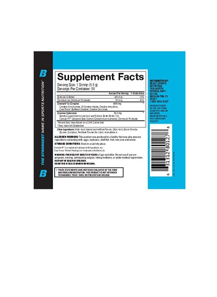 Creature Creatine Complex - Fuel Muscle Growth - Optimize Muscle Strength - Enhance Endurance - Increase Recovery Time - Five Forms of Creatine - Pink Lemonade 30 Servings