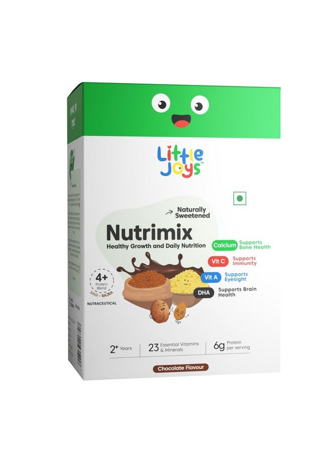 Little Joys Nutrimix Nutrition Powder 1kg | 2-6 Years | Zero Refined Sugar | Supports Healthy Growth & Boosts Immunity | With Ragi, Bajra, Almonds & Oats | Chocolate Flavour