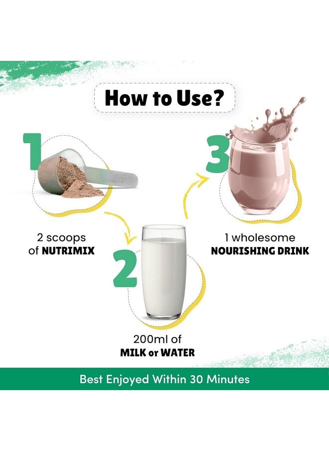 Little Joys Nutrimix Nutrition Powder 1kg | 2-6 Years | Zero Refined Sugar | Supports Healthy Growth & Boosts Immunity | With Ragi, Bajra, Almonds & Oats | Chocolate Flavour