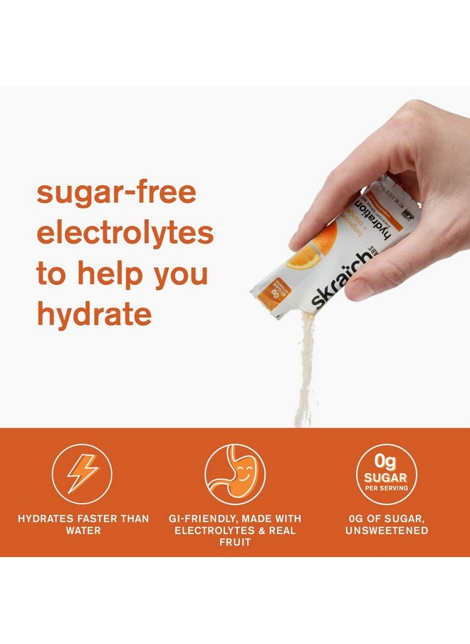 SKRATCH LABS Sugar Free Electrolyte Powder - Hydration Packets - Everyday Unsweetened Drink Mix - Tangerine + Orange - 15 Servings - Keto, Vegan, Non-GMO