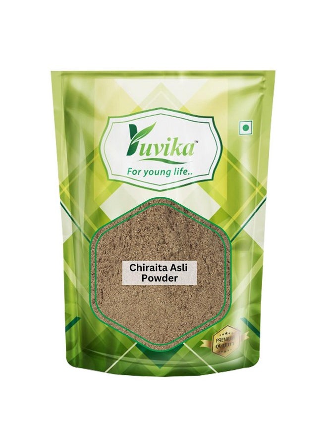 Yuvika Chiraita Asli Powder - Chiraita Nepali - Enicostemma Littorale - Swertia Chiraita - Bitter Stick - Indian Gentian 200 Grams