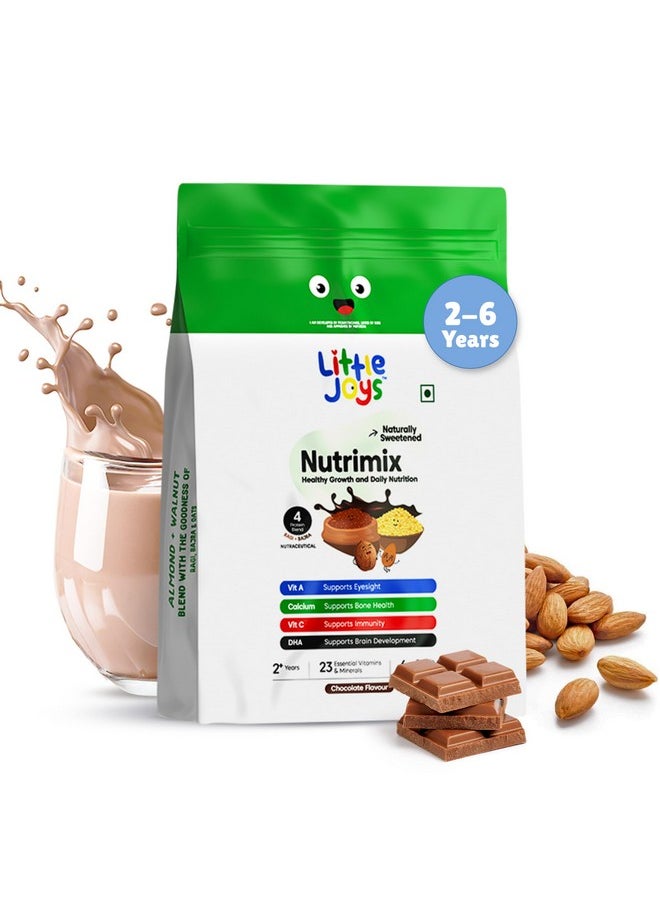 Little Joys Nutrimix Nutrition Powder Refill Pouch 700g | 2-6 Years | No Refined Sugar | Supports Healthy Growth & Boosts Immunity | With Ragi, Bajra, Almonds & Oats | Chocolate Flavour