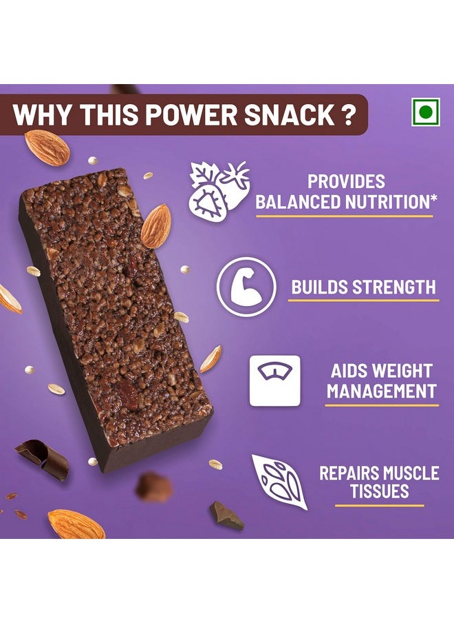 RiteBite Max Protein Ultimate Choco Almond Protein Bars With 30G Protein, 10G Fiber & 21 Vit. & Minerals | 0 Added Sugar, No Cholesterol & Trans Fat For Upto 5H Of Energy, 100G (Pack Of 3), 300 Gram