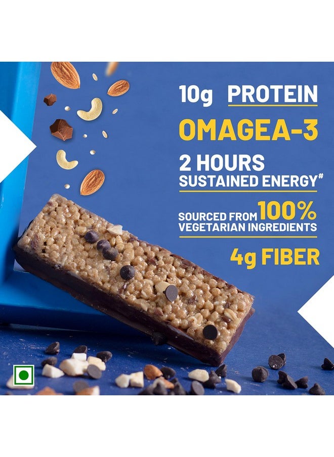 RiteBite Max Protein Daily Choco Classic Protein Bars with 10g Protein, 4g Fiber & 21 Vit. & Minerals | No Cholesterol & Trans Fat For Upto 2h of Energy, Healthy Snack, 50g (Pack of 24)