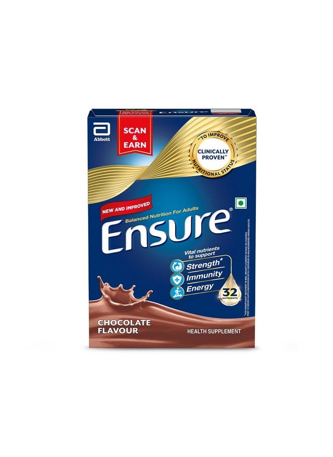 Ensure No 1 Nutritional Supplement Drink in the world|32 nutrients High Protein,Calcium,Vit D|Chocolate400g/375g(Wt may vary)