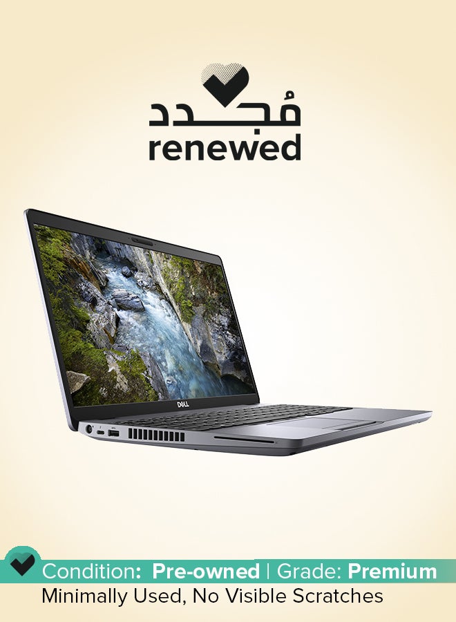 Renewed - Precision 3551 Laptop With 15.6-Inch Display,Intel Core i7 Processor 10th Generation/16GB RAM/512GB SSD/Nvidia Quadro P620 4GB Graphics/Windows 10 Pro English/Arabic Silver