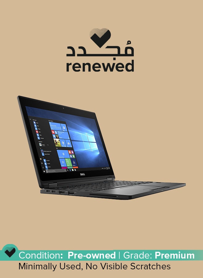 Renewed - Lattitude 5289 Multi Touch Screen 2 in 1 Laptop With 12.6-Inch Full HD Display,Intel Core i7 Processor/7th Gen/16 GB RAM/256 GB SSD/Windows 10 Pro english_arabic Silver