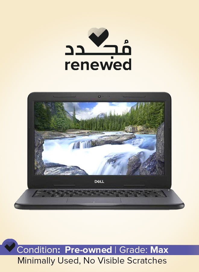 Renewed - Latitude 3300 Laptop With 13.3-Inch Display,Core i5/8th Gen/Quad Core/8GB RAM/256GB SSD/Integrated Graphics/Windows 10 English/Arabic Black