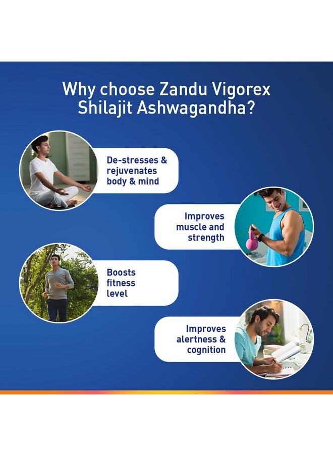 Zandu Vigorex Shilajit Ashwagandha Capsule