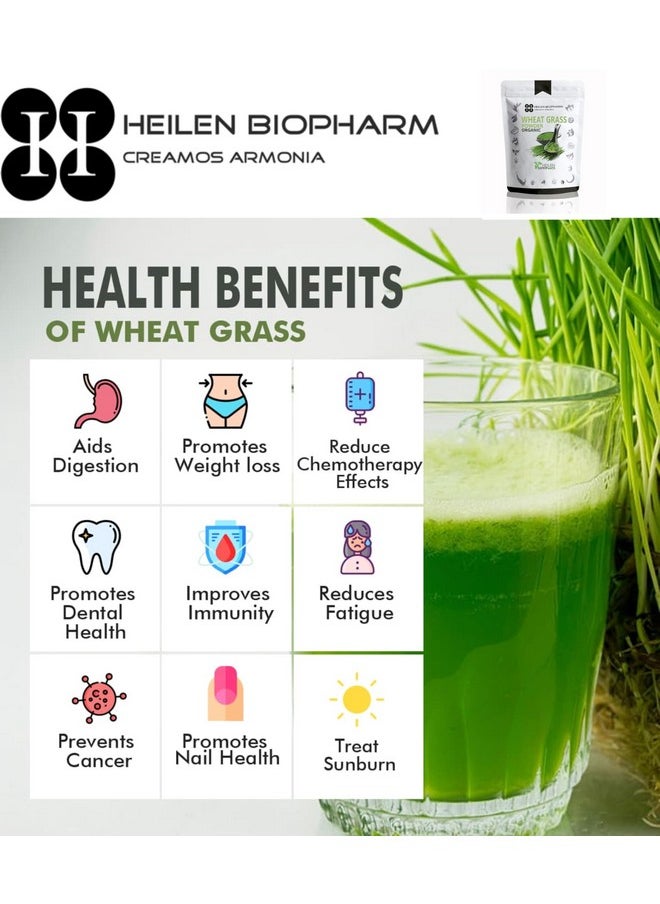 Heilen Biopharm WheatGrass Powder For Body Nutrition - 200 g