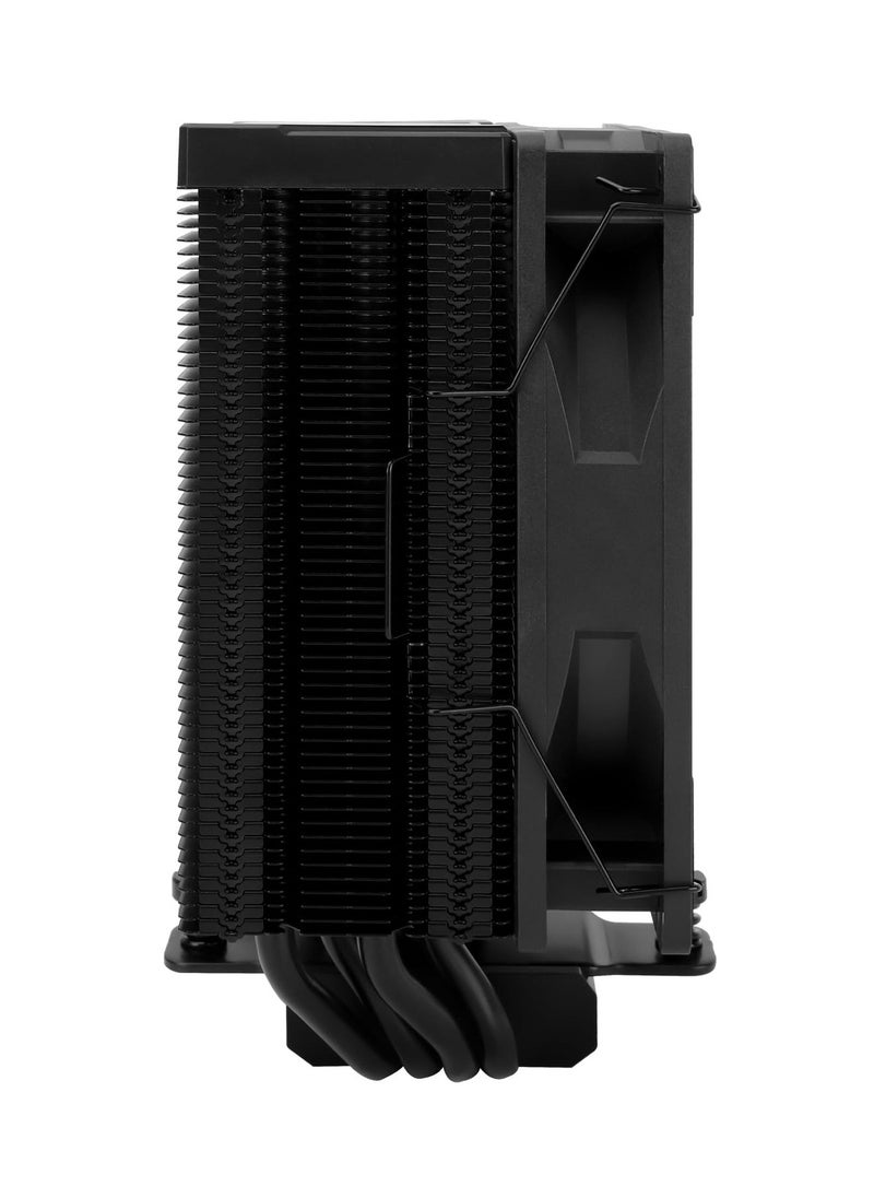 Assassin Spirit 120 Vision Black ARGB CPU Air Cooler with 1.54in IPS Display, 120mm PWM Fan, Support Intel lga1700/1150/1151/1200/1851, AMD AM4/AM5